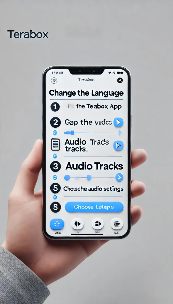 Change Audio Language in Terabox